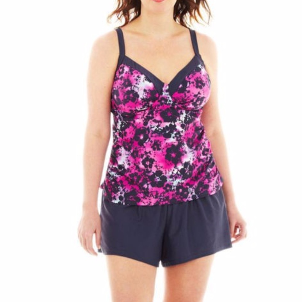 S O L D   Sonria Underwire Tankini Swim Top Size 20W New